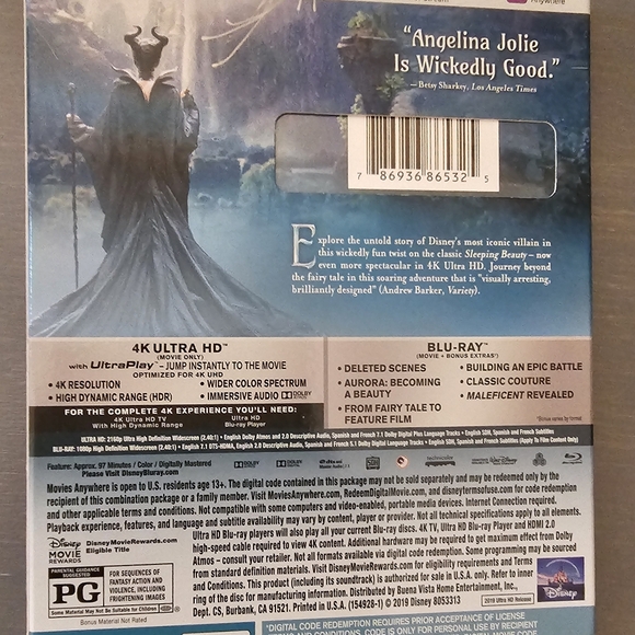Set of Maleficent Blu-ray - Picture 3 of 4